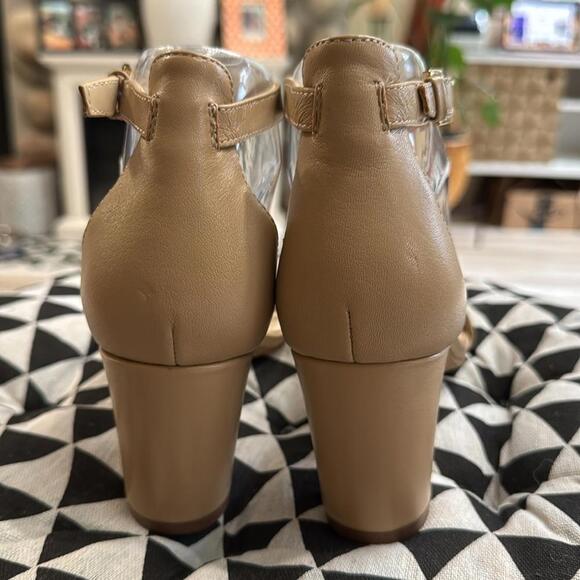Nine West Pruce Ankle Strap Block Heel Sandals nude - Picture 4 of 8